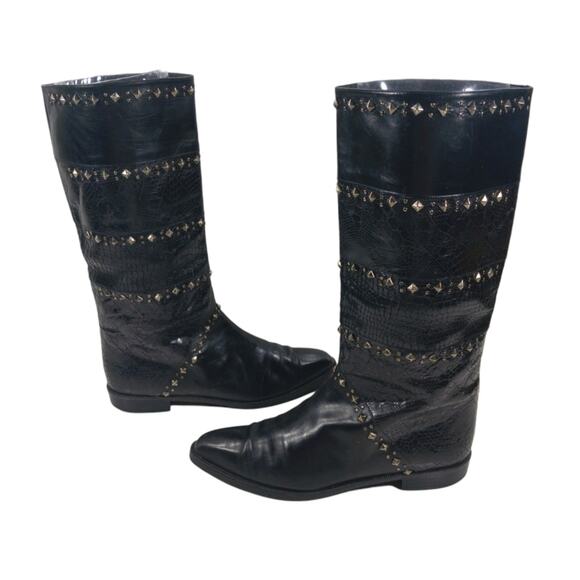 FS2074 GUC $425 Vintage Stuart by Stuart Weitzman Boots size 8 - Picture 1 of 11